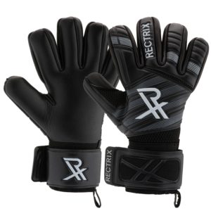 Rectrix 1.0 Goalkeeping Gloves (With Free Zip Case) - Blackout